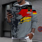 Personalized Germany Soldier/ Veteran Camo With Name And Rank T-shirt 3D Printed - 1699315201