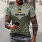 Personalisiertes T-Shirt mit schwedischem Soldaten-/Veteranen-Tarnmuster mit Namen und Rang, 3D-Druck -1312230001