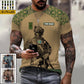 Personalized Sweden Soldier/ Veteran Camo With Name And Rank T-shirt 3D Printed - 17023392