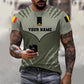 T-shirt personnalisé avec camouflage soldat/vétéran belge avec nom et grade imprimé en 3D -1312230001