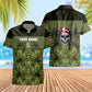 T-shirt personnalisé avec camouflage soldat/vétéran du Danemark avec nom et grade imprimé en 3D - 0502240003