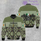 Personalisiertes irisches Soldaten-/Veteranen-T-Shirt im Camouflage-Stil mit Namen und Rang, 3D-Druck – 0602240001