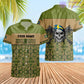 Personalisiertes T-Shirt mit schwedischem Soldaten-/Veteranen-Tarnmuster mit Namen und Rang, 3D-Druck – 0602240003