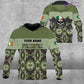 Personalized Ireland Soldier/ Veteran Camo With Name And Rank Hawaiin Shirt 3D Printed  - 17050176