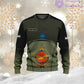 Personalisierter Kapuzenpullover mit Camouflage-Muster für niederländische Soldaten/Veteranen mit Namen und Rang, 3D-Druck – 1501240001