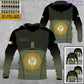 Personalized Ireland Soldier/ Veteran Camo With Name And Rank Hoodie 3D Printed  - 1501240001