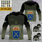 Personalisierter Kapuzenpullover mit schwedischem Soldaten-/Veteranen-Tarnmuster und Namen und Rang, 3D-Druck – 1501240001