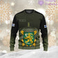 Personalisierter Kapuzenpullover mit 3D-Druck für finnische Soldaten/Veteranen im Camouflage-Muster mit Namen und Rang – 1501240001