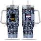 Personalized UK Soldier/ Veteran Camo With Name And Rank 40oz Tumbler 3D Printed - 2401240001