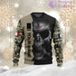 Personalized France Soldier/ Veteran Camo With Name And Rank Hoodie 3D Printed  - 2601240001