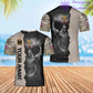 Personalized UK Soldier/ Veteran Camo With Name And Rank Hawaii Shirt 3D Printed  - 17062272