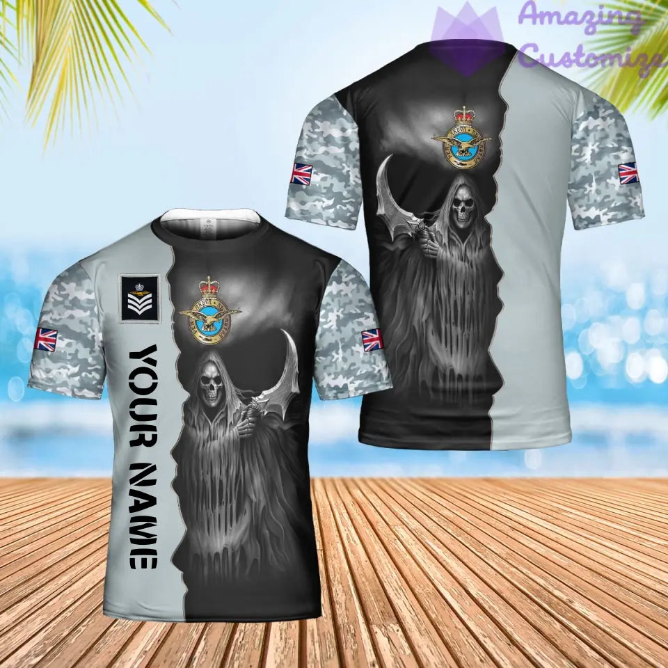 Personalized UK Soldier/ Veteran Camo With Name And Rank Hawaii Shirt 3D Printed  - 2601240001