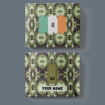 Personalized Ireland Soldier/ Veteran Camo With Name And Rank Wallet 3D Printed - 2501240001