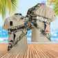 Personalized France Soldier/ Veteran Camo With Name And Rank Hawaii shirt 3D Printed  - 17065728