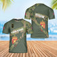 T-shirt Hawaï personnalisé avec camouflage soldat/vétéran norvégien avec nom et grade imprimé en 3D - 2601240001