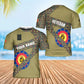 T-shirt Hawaï personnalisé avec camouflage soldat/vétéran belge avec nom et grade imprimé en 3D - 3001240001