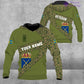 Personalized Sweden Soldier/ Veteran Camo With Name And Rank T-shirt 3D Printed  - 3001240001