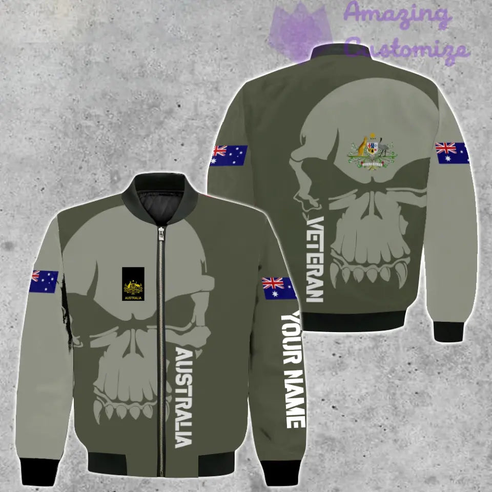 Personalisierter Kapuzenpullover mit Camouflage-Muster für australische Soldaten/Veteranen mit Namen und Rang, 3D-Druck – 17080416