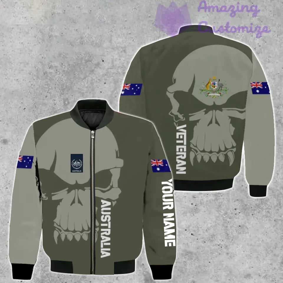 Sweat à capuche personnalisé avec camouflage soldat/vétéran australien avec nom et grade imprimé en 3D - 17080416