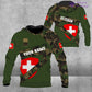 Personalized Swiss Soldier/ Veteran Camo With Name And Rank Ugly Sweater 3D Printed - 2601240001