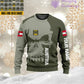 Personalisierter österreichischer Soldat/Veteranen-Tarnpullover mit Namen und Rang, 3D-Druck – 1602240001