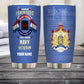 Personalized Netherlands Veteran/ Soldier With Rank And Name Camo Tumbler - 2202240001