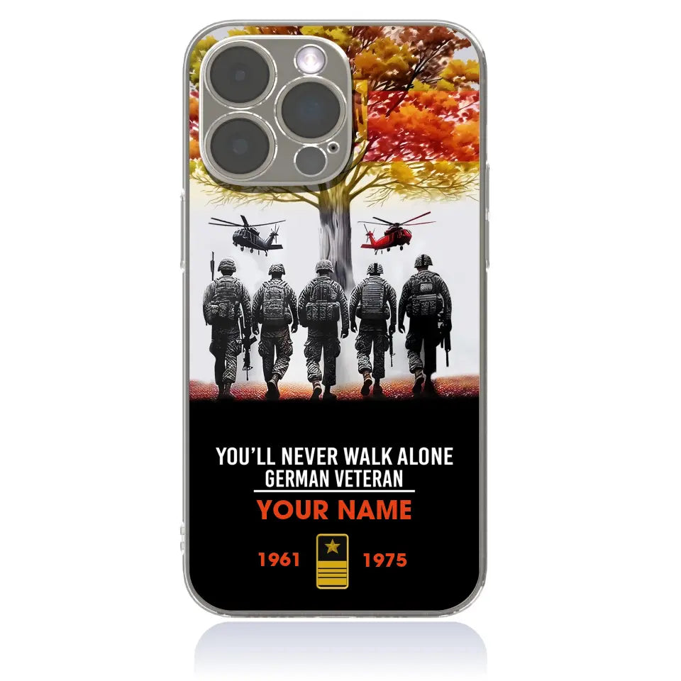 Personalized Germany Soldier/Veterans With Rank, Year And Name Phone Case Printed - 2302240001