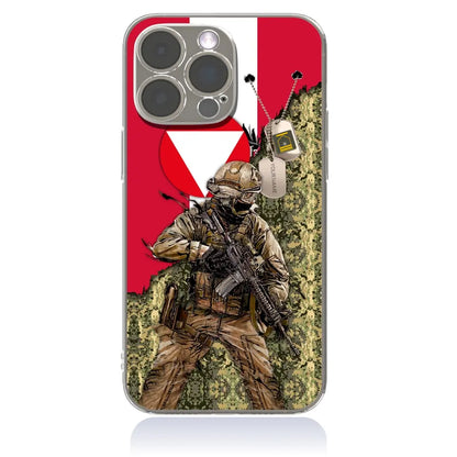 Personalized Austrian Soldier/Veterans With Rank And Name Phone Case Printed - 2602240001