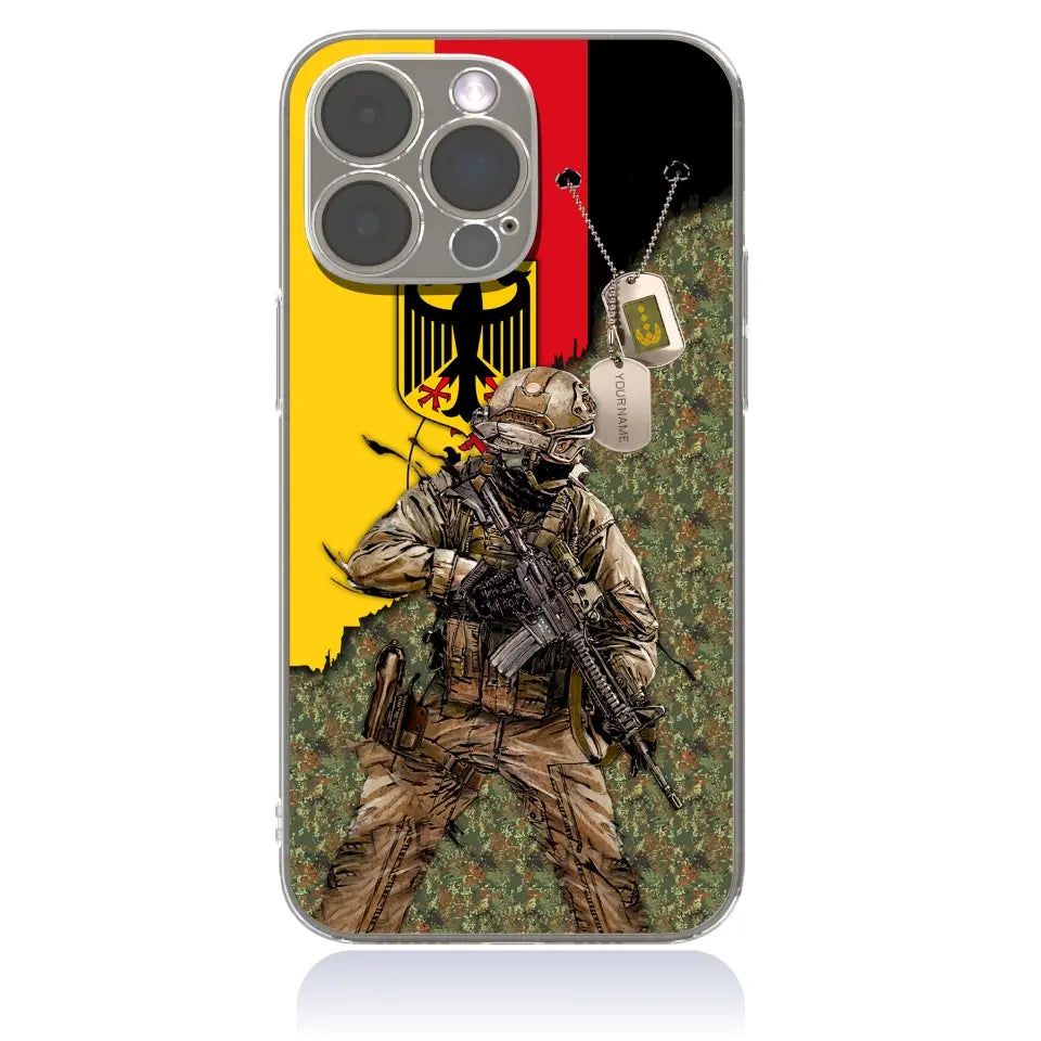 Personalized Germany Soldier/Veterans With Rank And Name Phone Case Printed - 2602240001