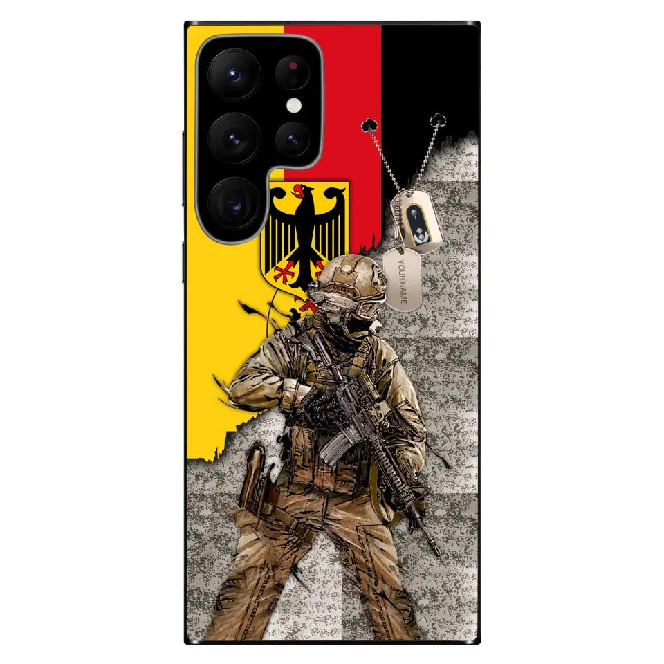 Personalized Germany Soldier/Veterans With Rank And Name Phone Case Printed - 2602240001