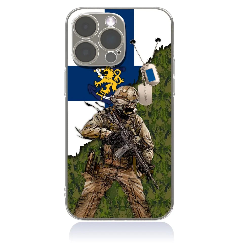 Personalized Finland Soldier/Veterans With Rank And Name Phone Case Printed - 2602240001