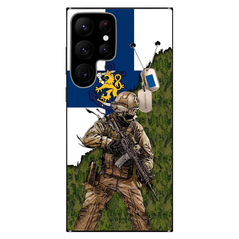 Personalized Finland Soldier/Veterans With Rank And Name Phone Case Printed - 2602240001