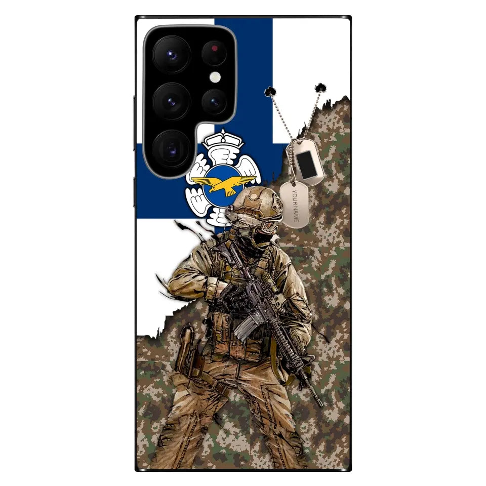 Personalized Finland Soldier/Veterans With Rank And Name Phone Case Printed - 2602240001