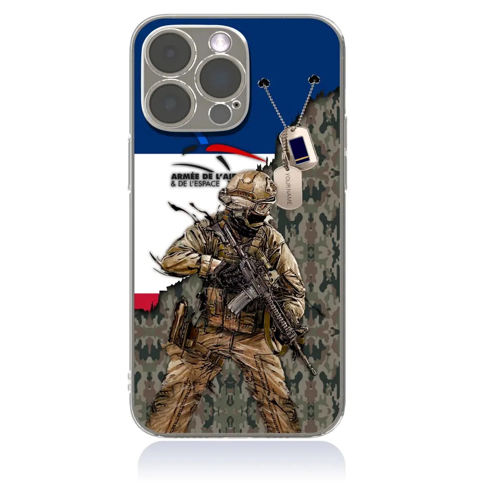 Personalized France Soldier/Veterans With Rank And Name Phone Case Printed - 2602240001