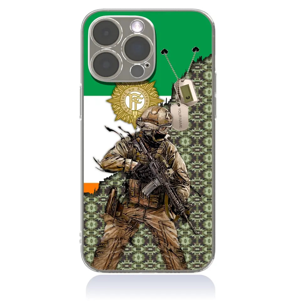 Personalized Ireland Soldier/Veterans With Rank And Name Phone Case Printed - 2602240001