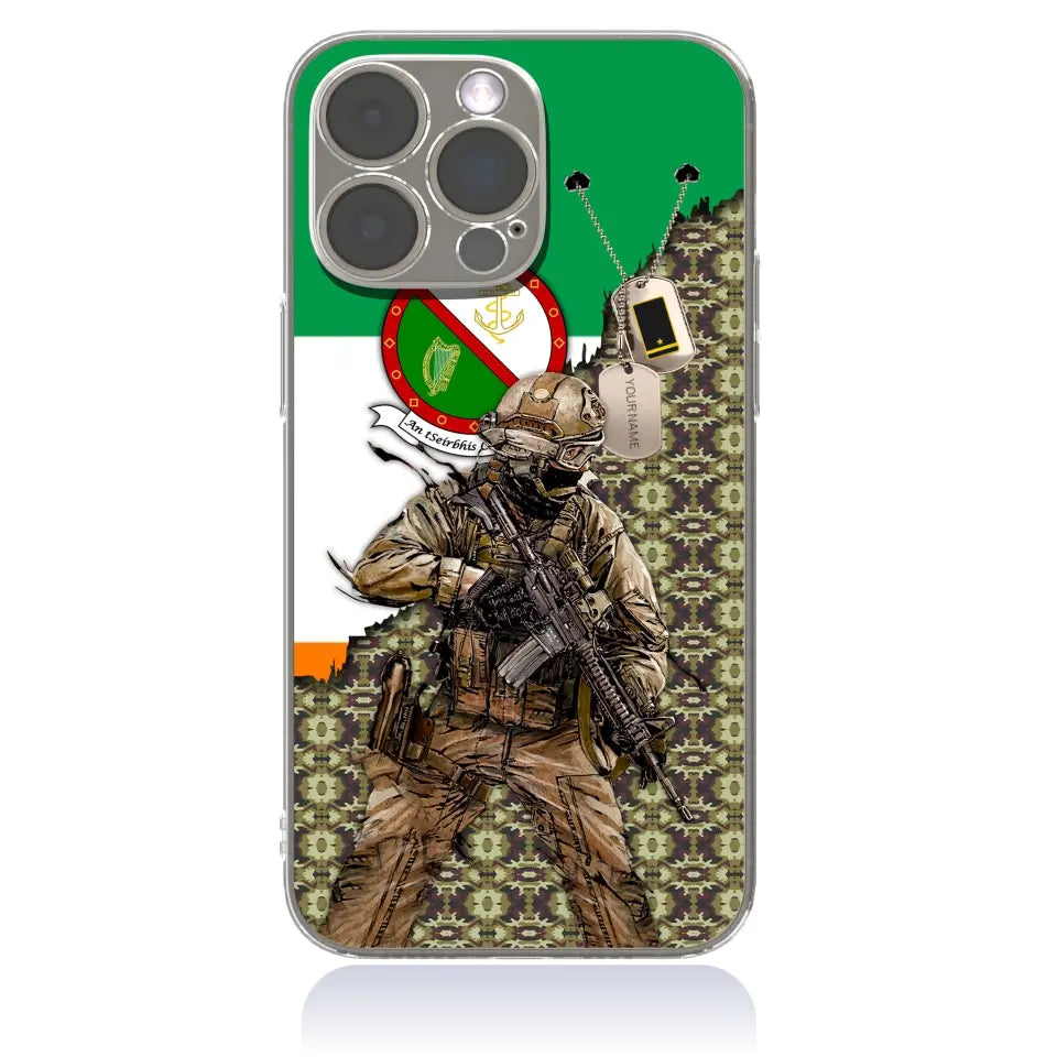 Personalized Ireland Soldier/Veterans With Rank And Name Phone Case Printed - 2602240001