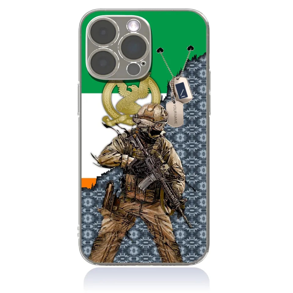 Personalized Ireland Soldier/Veterans With Rank And Name Phone Case Printed - 2602240001