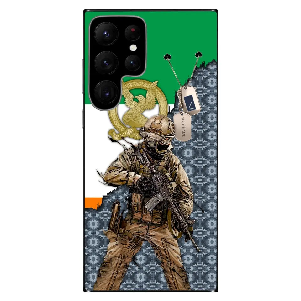 Personalized Ireland Soldier/Veterans With Rank And Name Phone Case Printed - 2602240001