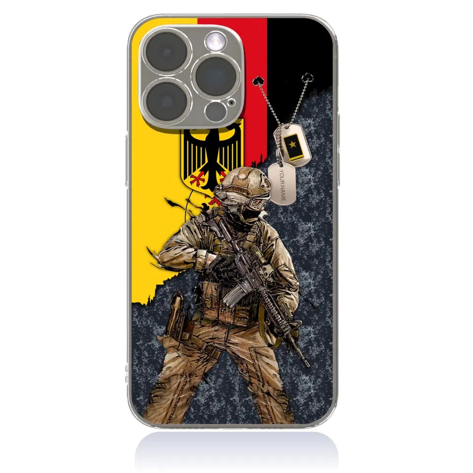 Personalized Germany Soldier/Veterans With Rank And Name Phone Case Printed - 2602240001