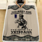 Personalized France Soldier/ Veteran Camo With Name And Rank Fleece Blanket 3D Printed - 2102240001