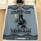 Personalized Sweden Soldier/ Veteran Camo With Name And Rank Fleece Blanket 3D Printed - 2102240001