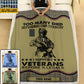 Personalized Belgium Soldier/ Veteran Camo With Name And Rank Fleece Blanket 3D Printed - 2102240001