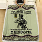 Personalized Ireland Soldier/ Veteran Camo With Name And Rank Fleece Blanket 3D Printed - 2102240001