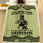 Personalized Denmark Solider/ Veteran Camo With Name And Rank Fleece Blanket 3D Printed - 2102240001