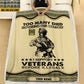 Personalized Austrian Solider/ Veteran Camo With Name And Rank Fleece Blanket 3D Printed - 2102240001