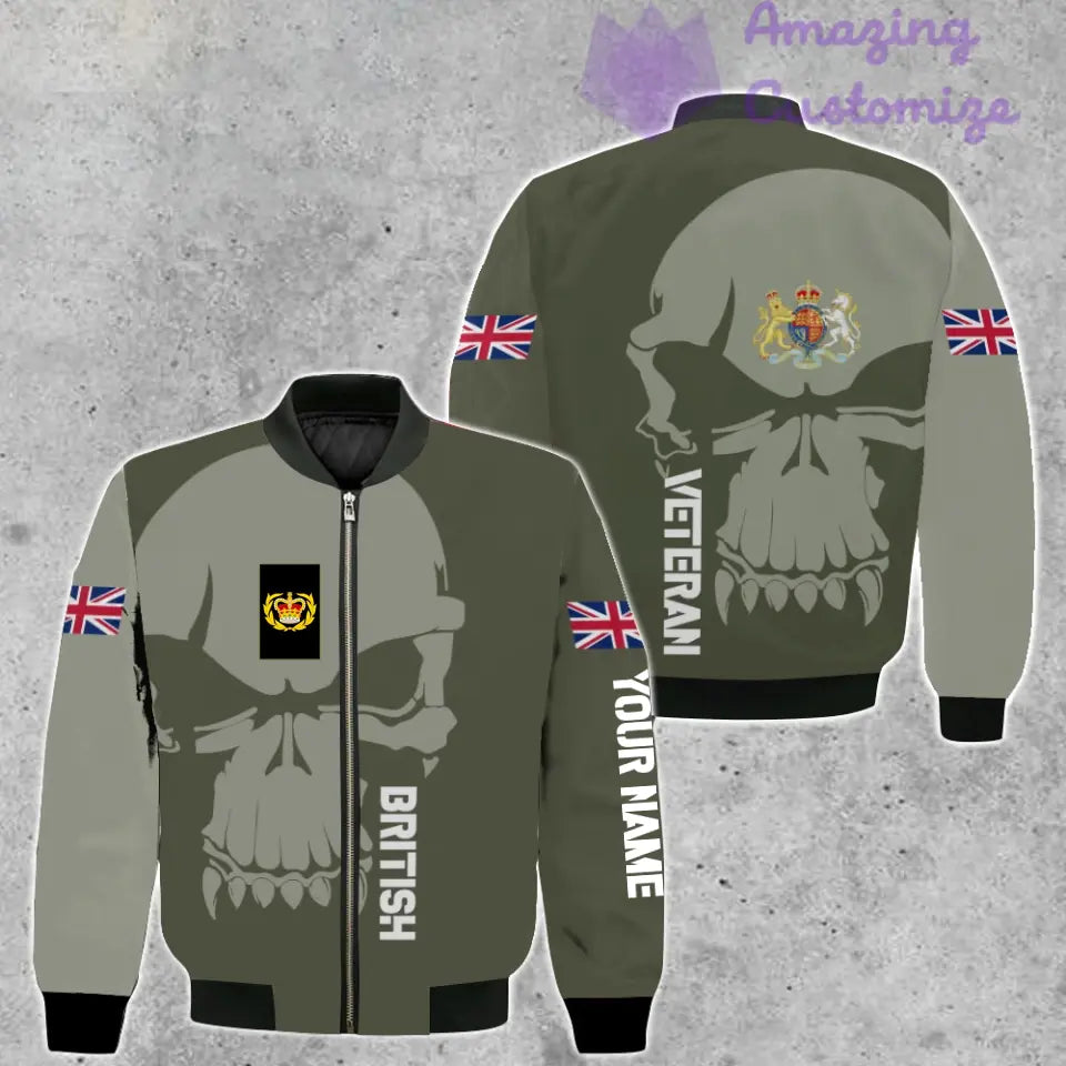 Pull moche personnalisé avec camouflage soldat/vétéran britannique avec nom et grade imprimé en 3D - 1602240001