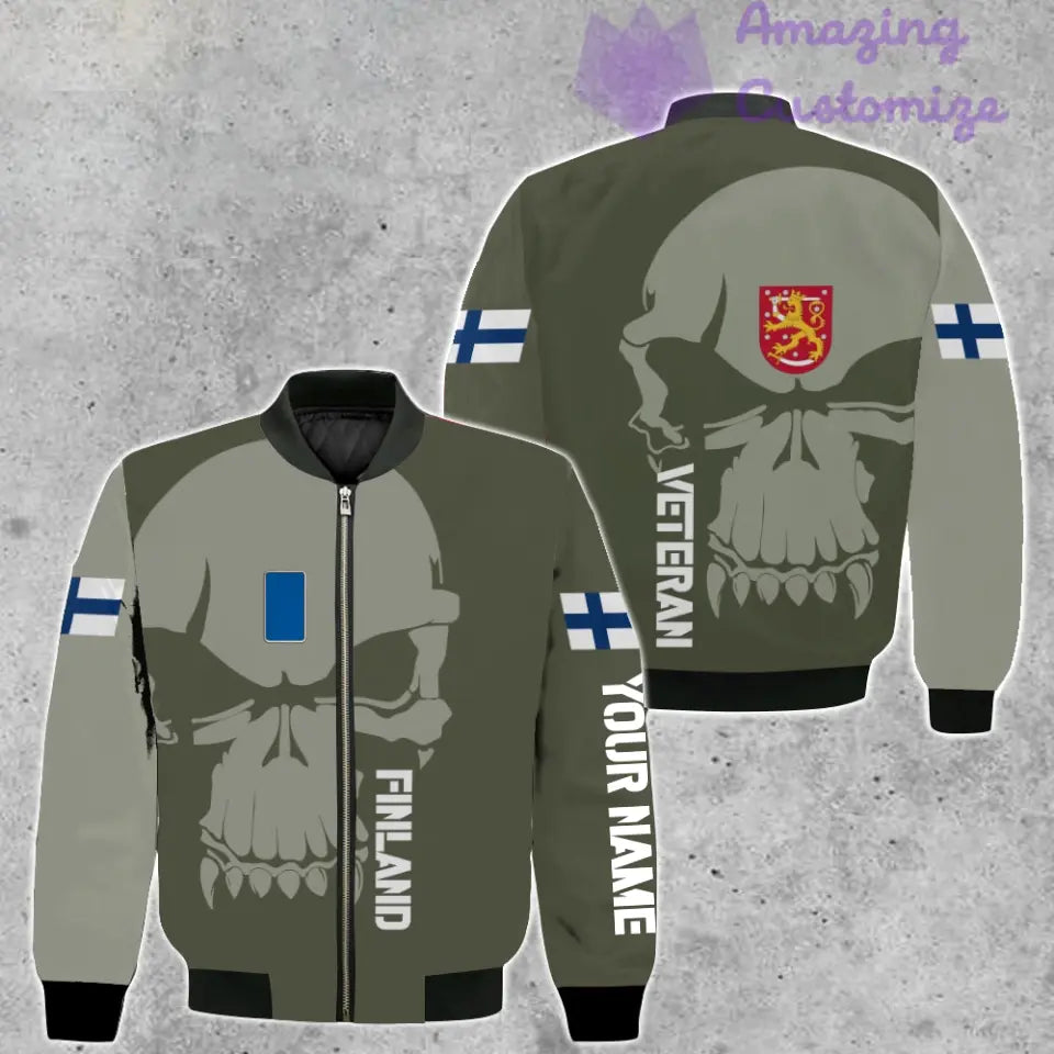 Pull moche personnalisé avec camouflage soldat/vétéran finlandais avec nom et grade imprimé en 3D - 1602240001