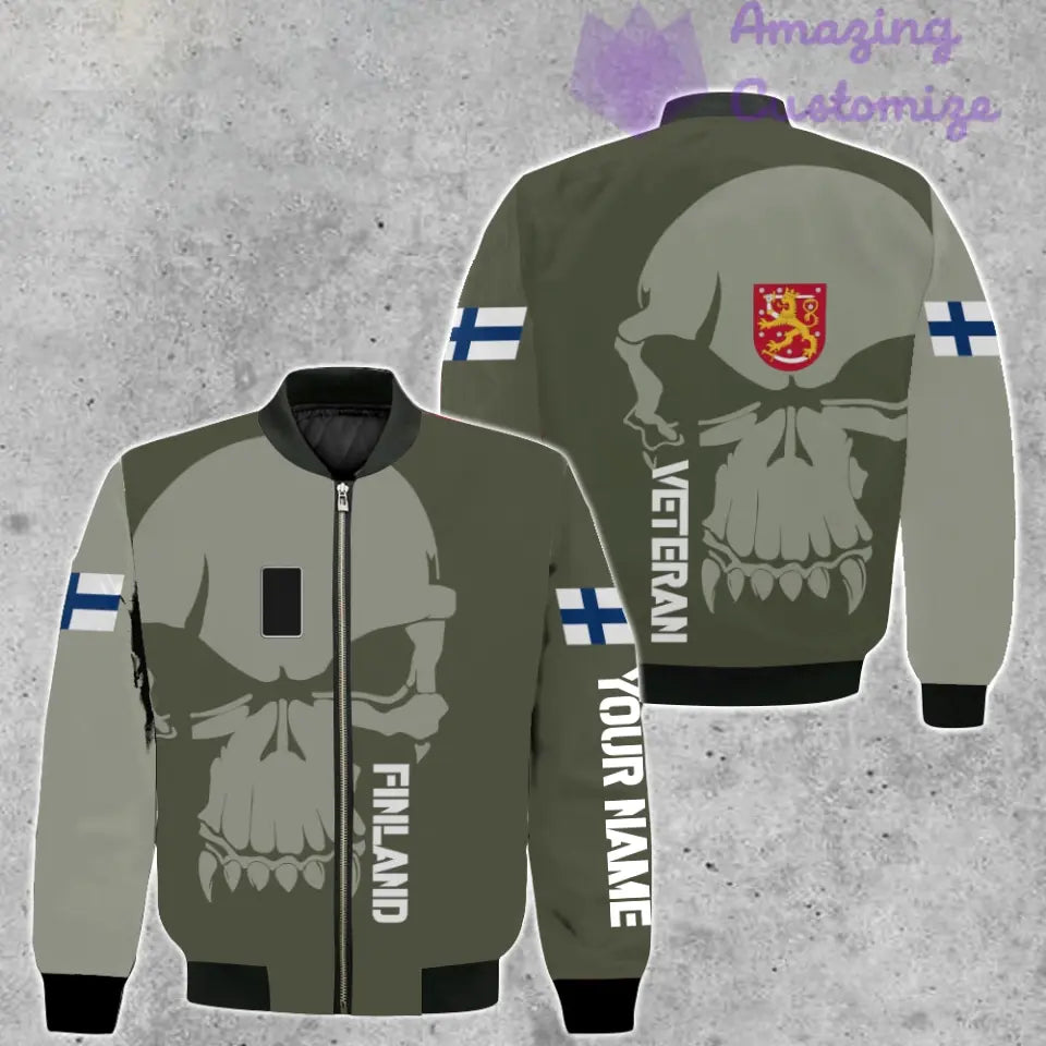 Pull moche personnalisé avec camouflage soldat/vétéran finlandais avec nom et grade imprimé en 3D - 1602240001