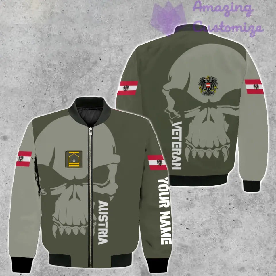 Personalized Austrian Soldier/ Veteran Camo With Name And Rank Ugly Sweater 3D Printed - 1602240001