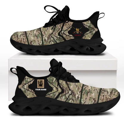 Personalized UK Soldier/Veterans With Rank And Name Men Sneakers Printed - 0403240001